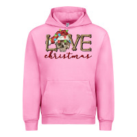 Fuchsia Pink skull love christmas Urban Hoodie - FaDigitalArtStudio