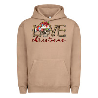 Pigment Burro skull love christmas Urban Hoodie - FaDigitalArtStudio