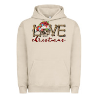 Pigment French Oak skull love christmas Urban Hoodie - FaDigitalArtStudio