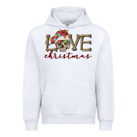 White skull love christmas Urban Hoodie - FaDigitalArtStudio