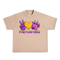 Burro peace love dogs Urban Heavy Tee - AdoDesignShop