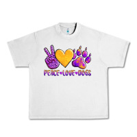 Lunar Rock peace love dogs Urban Heavy Tee - AdoDesignShop