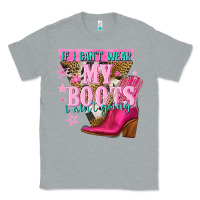 Heather Grey if i cant wear my boots i aint going Classic Tee - NancyCooperArtShop