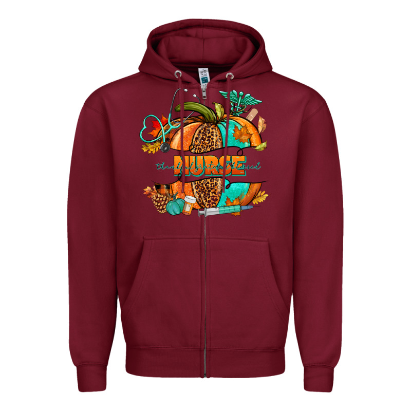 Pumpkin Nurse Zipper Hoodie by NancyCooperArtShop | Teevron