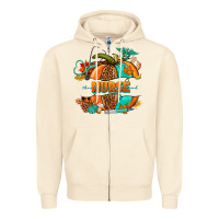 Sandshell pumpkin nurse Zipper Hoodie - NancyCooperArtShop