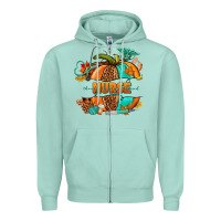 Seafoam pumpkin nurse Zipper Hoodie - NancyCooperArtShop