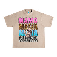 French Oak mama skeleton peace leopard pattern Urban Heavy Tee - NancyCooperArtShop