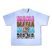 Grape Ice mama skeleton peace leopard pattern Urban Heavy Tee - NancyCooperArtShop