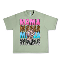 Oil Green mama skeleton peace leopard pattern Urban Heavy Tee - NancyCooperArtShop