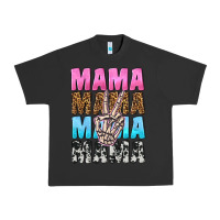Pigment Black mama skeleton peace leopard pattern Urban Heavy Tee - NancyCooperArtShop