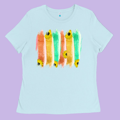 Western Color Farm Life Brush Strokes Ladies Tee Designed By Bettercallsaul