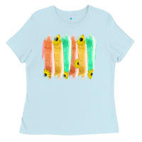 Baby Blue Western Color Farm Life Brush Strokes Ladies Tee - Bettercallsaul