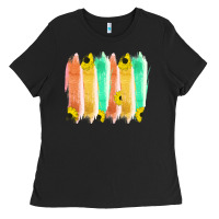 Black Western Color Farm Life Brush Strokes Ladies Tee - Bettercallsaul