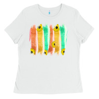 White Western Color Farm Life Brush Strokes Ladies Tee - Bettercallsaul