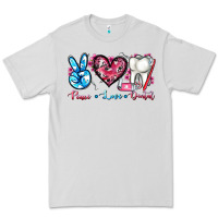 Dove Grey peace love dental Premium Tee - AdoDesignShop
