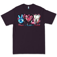 Plum peace love dental Premium Tee - AdoDesignShop
