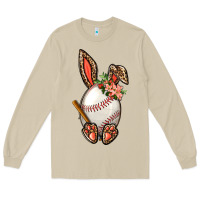Mushroom Baseball Easter Bunny Long Sleeve Tee - BundleAndBundleShop