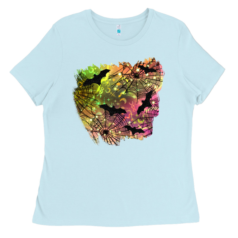 Bat Halloween Patch Ladies Tee by BundleAndBundleShop | Teevron