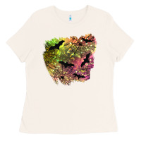 Bone bat halloween patch Ladies Tee - BundleAndBundleShop