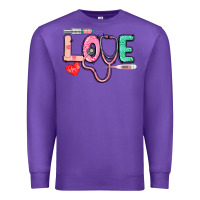 Purple Love Nursing Premium Sweatshirt - CowGirlArtShop