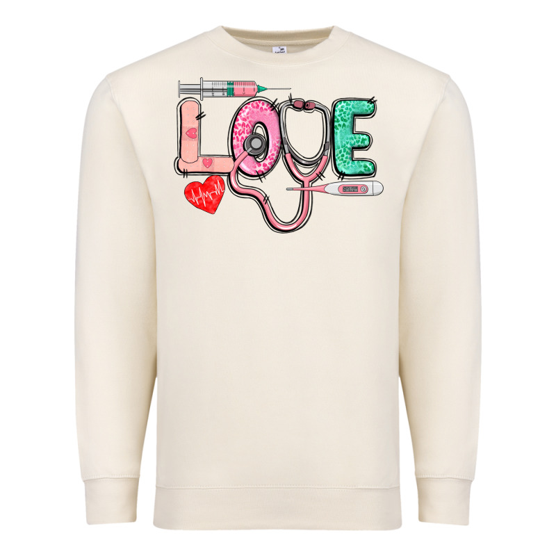 Love Nursing Premium Sweatshirt by CowGirlArtShop | Teevron