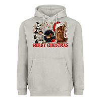 Moon Dust merry christmas heifer cow gnomies Heavyweight Hoodie - CowGirlArtShop