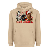 Mushroom merry christmas heifer cow gnomies Heavyweight Hoodie - CowGirlArtShop