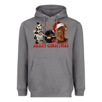 Storm merry christmas heifer cow gnomies Heavyweight Hoodie - CowGirlArtShop