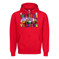 Red I Am Sorry The Nice Bus Driver Is on Vacation Zipper Hoodie - texasbilliewilder