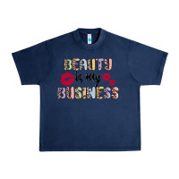 Navy beauty is my business Urban Heavy Tee - MaliasSmallBusiness