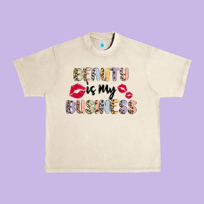 Beauty Is My Business Urban Heavy Tee Designed By Maliassmallbusiness