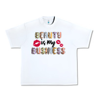 White beauty is my business Urban Heavy Tee - MaliasSmallBusiness