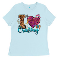 Baby Blue i love crafting Ladies Tee - RanaPortraitStore