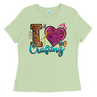 Matcha i love crafting Ladies Tee - RanaPortraitStore