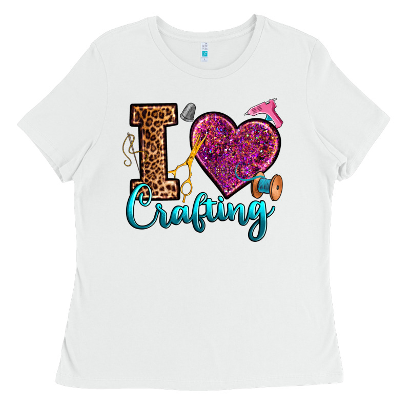 I Love Crafting Ladies Tee by RanaPortraitStore | Teevron