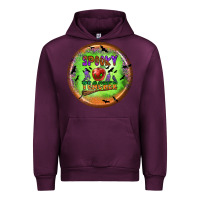 Mauve Wine Spooky Teacher Urban Hoodie - BundleAndBundleShop