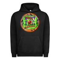 Pigment Black Spooky Teacher Urban Hoodie - BundleAndBundleShop