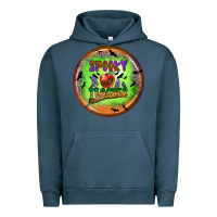 Pigment Midnight Navy Spooky Teacher Urban Hoodie - BundleAndBundleShop