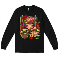 Black Mexican Gnomies Truck Long Sleeve Tee - BundleAndBundleShop