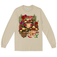 Mushroom Mexican Gnomies Truck Long Sleeve Tee - BundleAndBundleShop