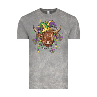Cloud Rock mardi gras cow Vintage Tee - MaliasSmallBusiness