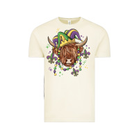 Vintage Arctic mardi gras cow Vintage Tee - MaliasSmallBusiness