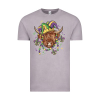 Vintage Zinc mardi gras cow Vintage Tee - MaliasSmallBusiness
