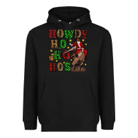 Black howdy ho ho hos christmas Heavyweight Hoodie - CowGirlArtShop