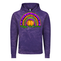 Cloud Purple happy halloween rainbow Vintage Hoodie - Jasminsmagicworld