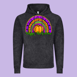 Happy Halloween Rainbow Vintage Hoodie Designed By Jasminsmagicworld