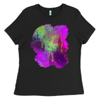 Black castle halloween patch Ladies Tee - BundleAndBundleShop