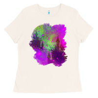 Bone castle halloween patch Ladies Tee - BundleAndBundleShop