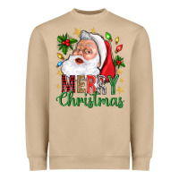 Merry Christmas With Santa Heavyweight Sweatshirt | Teevron