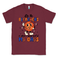 Burgundy on the bleachers is where i spend most of my days Classic Tee - MaliasSmallBusiness